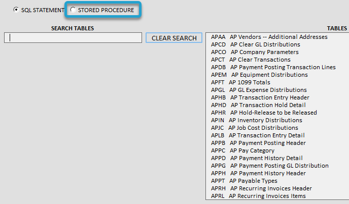 Create Report screenshot