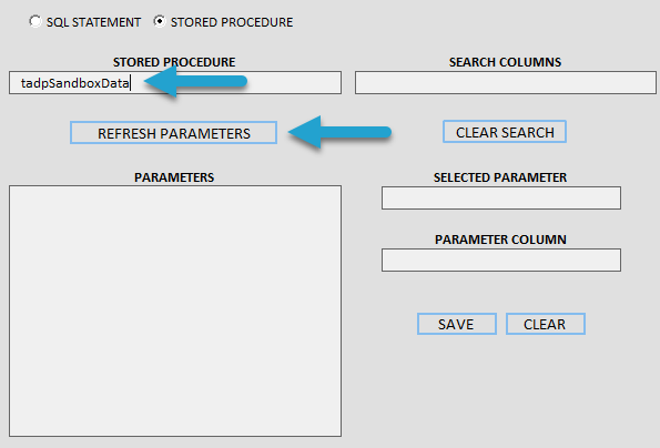 Create Report screenshot