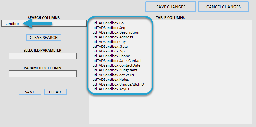 Create Report screenshot