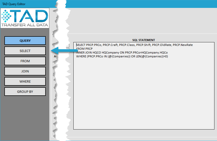 Update Columns (KeyID) screenshot