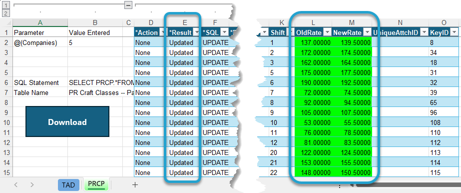 Executing the Updates screenshot