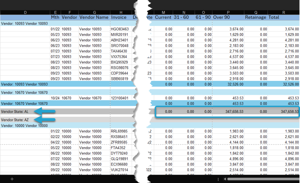 Add Report Design Groupings screenshot