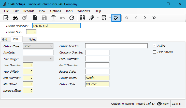 Vista Form screenshot