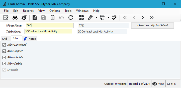 Vista Form screenshot