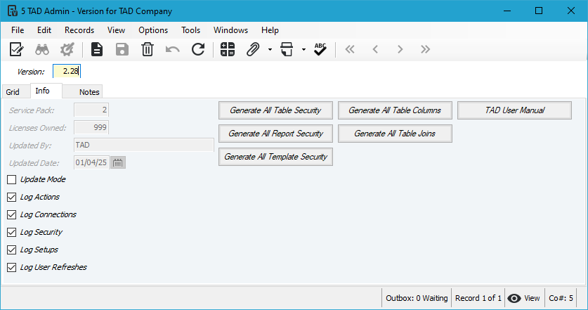 Vista Form screenshot
