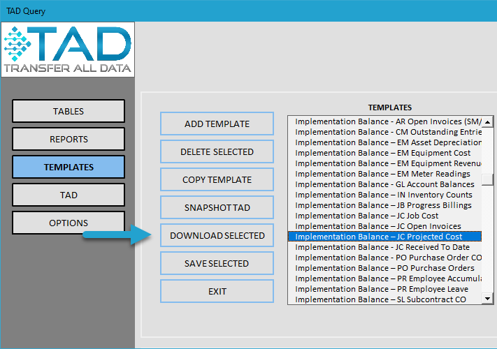 Download TAD Template screenshot